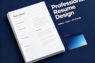 design a professional modern resume and CV