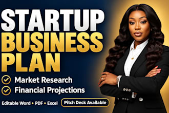 write a startup business plan with financial projections