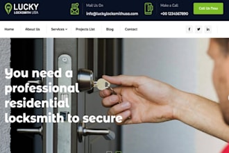 build wix locksmith website emergency locksmith auto locksmith service website
