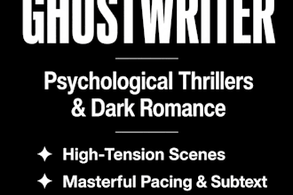 ghostwrite dark romance and psychological thriller chapters