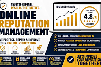provide online reputation management and soscial medial monitoring