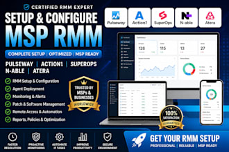 setup it msp rmm pulseway action1 superops nable atera ninjaone connectwise