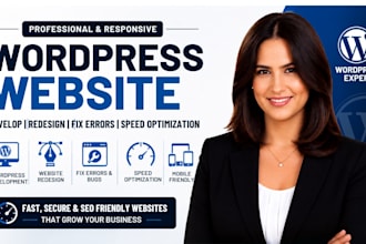 develop professional wordpress website redesign site fix errors and speed