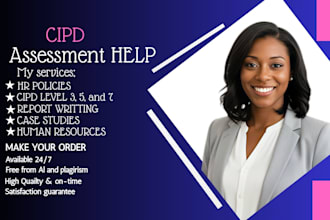 provide cipd assignment support, HR policies, and performance analysis report