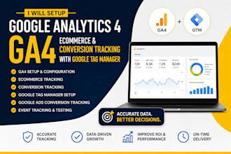 setup ga4 for ecommerce conversion tracking with google tag manager