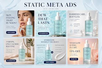 design a static ad creative for facebook
