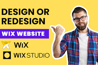 design or redesign a wix website or wix studio website