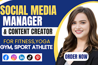 be your gym, fitness coaches, yoga, sport athlete fitness social media marketing