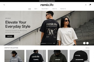 design a shopify fashion and clothing store