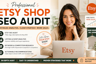 do etsy shop SEO audit critique to boost sales and rank