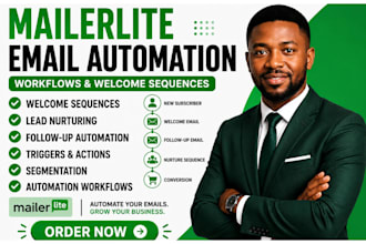 create mailerlite email automation workflows and welcome sequence