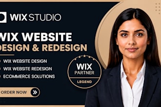 design and transfer wix studio website, wix website redesign, wix, wix studio