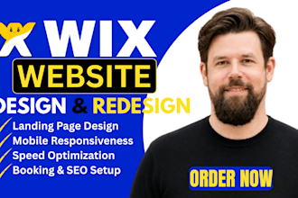 redesign your wix website into a modern responsive high converting business site