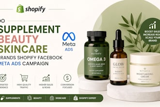 do supplement beauty skincare brands shopify facebook meta ads campaign