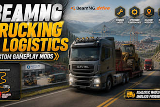 build beamng trucking and logistics gameplay modifications professionally