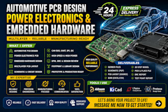 design automotive pcb, power electronics and embedded hardware, pcb multilayer