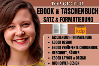 book formatierung fur amazon kdp, kindle und taschenbuch