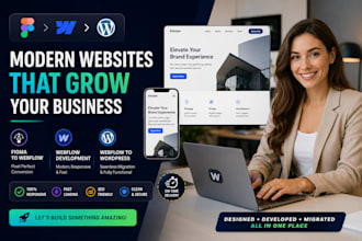 migrate figma to webflow webflow to wordpress develop modern webflow website