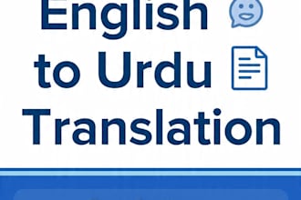translate english to urdu accurately with 24 hours delivery