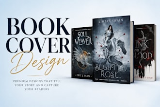 design a unique ebook, paperback and hardcover book cover