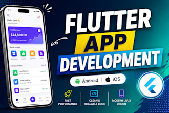 develop a flutter mobile app