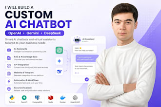 build a custom ai chatbot with openai, gemini or deepseek