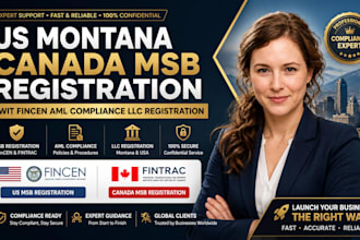us montana canada msb registration with fincen aml compliance llc registration