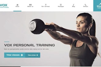 build wix personal fitness trainer website workout coaching booking website