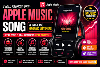 do organic apple music promotion and increase organic listeners