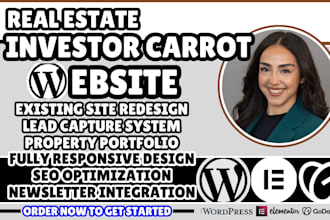 real estate investor website, investor carrot website, real estate landing page