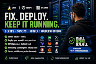 be your sysadmin for linux servers, deployments, and infra