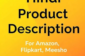write hindi product description for amazon flipkart
