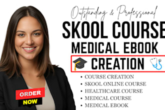 skool content writing medical ebook course creation mental health ebook writing