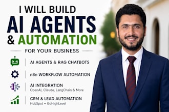 build n8n workflow n8n automation, rag chatbots, ai agents