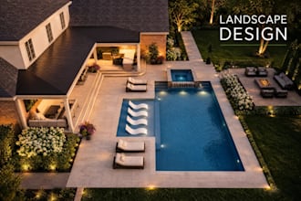 do landscape design rendering outdoor backyard landscape design 3d patio garden
