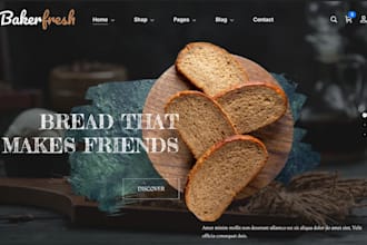 design wix bakery website cake shop pastry online ordering ecommerce website