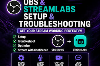 set up and troubleshoot obs and streamlabs for your stream
