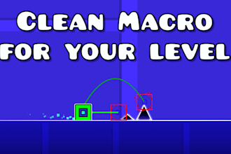 make a geometry dash macro for any level