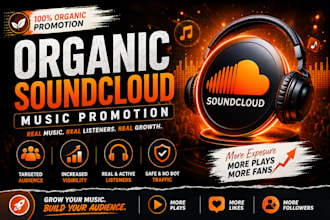 promote your soundcloud music organically and increase real listeners