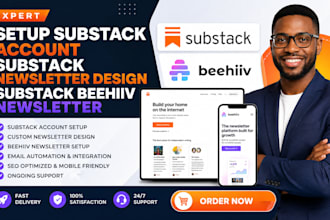 setup substack account substack newsletter design substack beehiiv newsletter