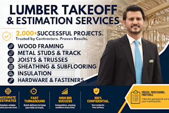 do wood framing and lumber takeoff and cost estimation