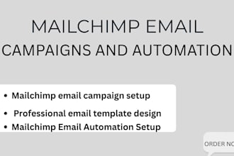 create mailchimp email campaigns and automation