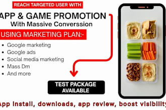 mobile app and game promotion app marketing google ads campaign and social media