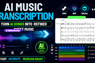 do perfect ai music transcription into professional sheet music