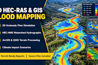 do 2d hec ras flood mapping hec hms and gis hydrology model