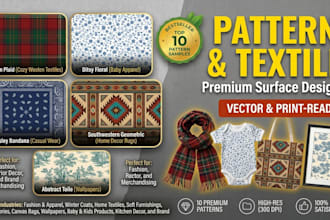 design seamless pattern for clothing fabric and tshirt print