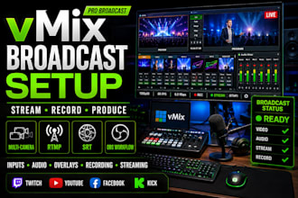 setup and optimize vmix obs for professional live streaming