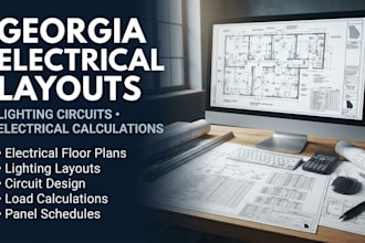 design georgia mep electrical layouts lighting circuits electrical calculations