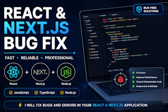 fix bugs in react and next applications