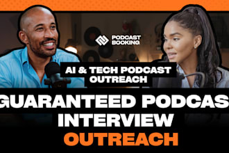 do podcast outreach and book you on top b2b, ai, and tech market podcast